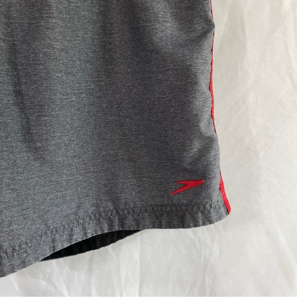 Speedo Men's Board Swimming Shorts Trunks Lace Up Grey & Black - Picture 3 of 10